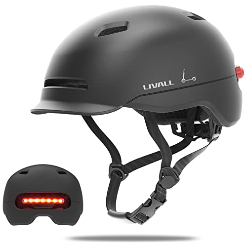 ヘルメット 自転車 サイクリング LIVALL C20 Smart Bike Helmet with LED Lights & Visor, CPSC Certif