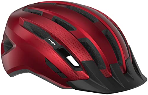 ヘルメット 自転車 サイクリング MET Downtown MIPS Bike Helmet - Red Glossy, Small/Medium