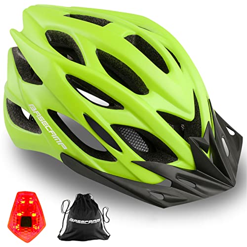 ヘルメット 自転車 サイクリング Basecamp Bike Helmet for Men Women with LED Safety Light Removabl