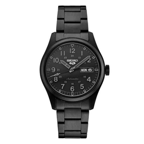 腕時計 セイコー メンズ SEIKO SRPJ09 Automatic Watch for Men - 5 Sports - Rich Black Dial with Day/Da
