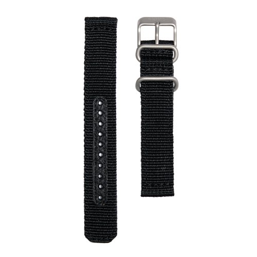 腕時計 セイコー メンズ Seiko Chronograph Black Nylon 18Mm Watch Band - Black, 18Mm, Regular