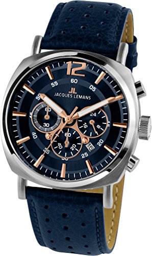 腕時計 ジャックルマン オーストリア Jacques Lemans Lugano 1-1645I Mens Chronograph Classic & Si