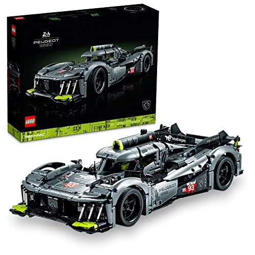 レゴ LEGO Technic Peugeot 9X8 24H Le Mans Hybrid Hypercar 42156 Collectible Race Car Building Kit for Adults