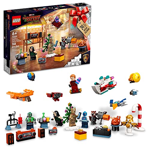 レゴ LEGO Marvel Studios' Guardians of The Galaxy 2022 Advent Calendar 76231 Building Toy Set and Minifigu