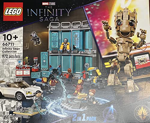 レゴ LEGO The Infinity Saga: Marvel Baby Groot & Iron Man Co-Pack - 2 in 1, Instruction Manual included