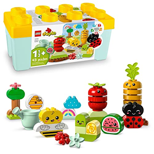 レゴ LEGO DUPLO My First Organic Garden Brick Box 10984, Stacking Toys for Babies and Toddlers 1.5+ Years Ol
