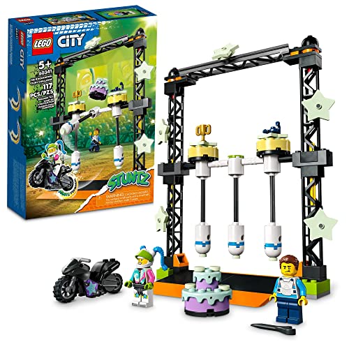 レゴ LEGO City Stuntz The Knockdown Stunt Challenge Playset, 60341 Adventure TV Series Action Toy for Kids A