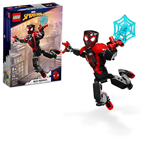 レゴ LEGO Marvel Miles Morales Figure Set, 76225 Fully Articulated Spider-Man Action Toy, Super Hero Movie C
