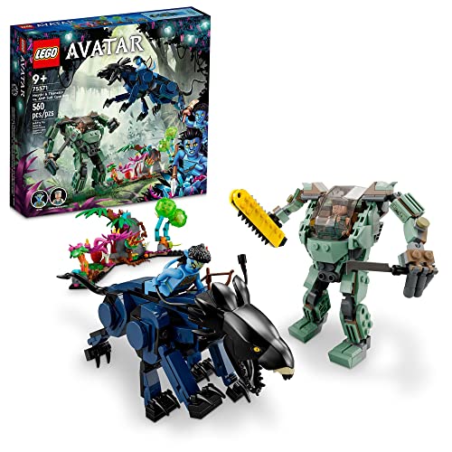 レゴ LEGO Avatar Neytiri & Thanator vs. AMP Suit Quaritch 75571 Buildable Action Toy with Animal Figure and
