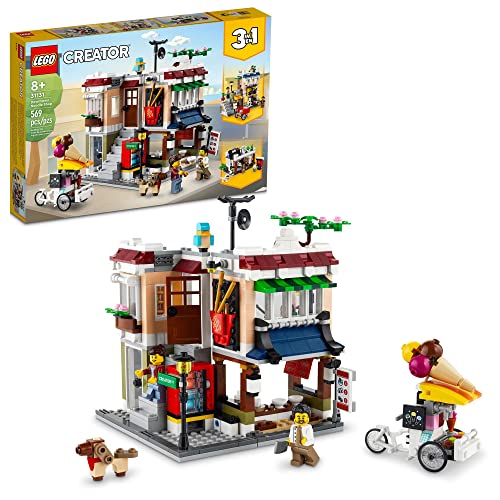 レゴ LEGO Creator 3 in 1 Downtown Noodle Shop House, Transforms from Noodle Shop to Bike Shop to Arcade, Mod