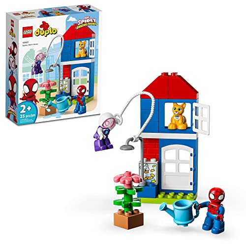 レゴ LEGO DUPLO Marvel Spider-Man's House 10995, Spiderman Toy for Toddlers, Boys, and Girls, Spidey and H