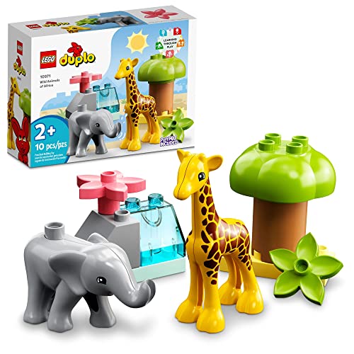 レゴ LEGO DUPLO Wild Animals of Africa 10971, Animal Toys for Toddlers, Girls & Boys Ages 2 Plus Years Old,
