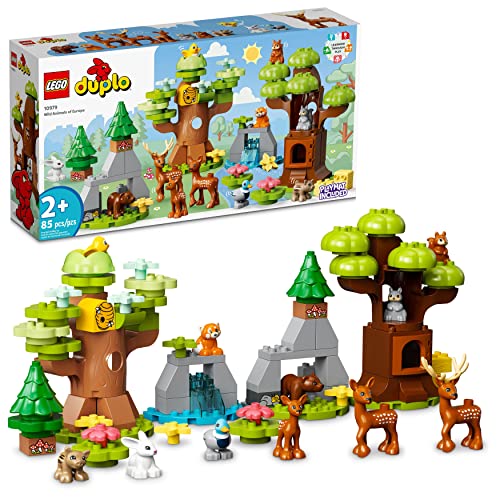 レゴ LEGO DUPLO Wild Animals of Europe 10979, Preschool Learning Toys for Toddlers 2 Plus Years Old with Dee