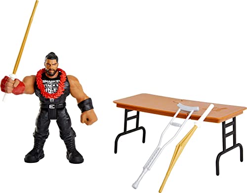 WWE フィギュア アメリカ直輸入 Mattel WWE Roman Reigns Bend 'n Bash Stretching Action Figure with A