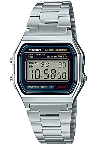 腕時計 カシオ メンズ Casio Collection Standard Digital Metal Series Watch, A158, Newest Model