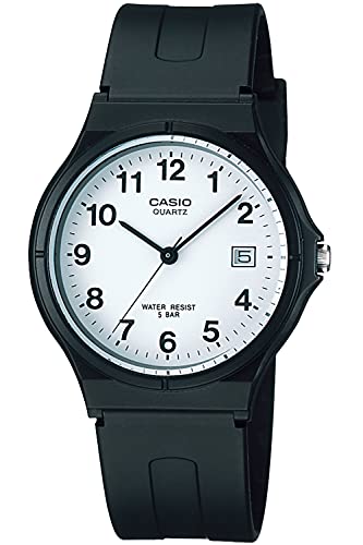 腕時計 カシオ メンズ Casio MQ-24 Series Watch Casio Collection Standard Analog, Black/White (Low/Date