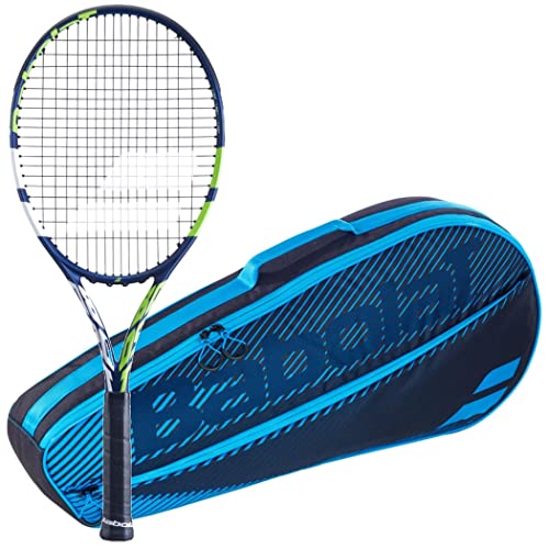 テニス ラケット 輸入 Babolat Boost Drive Strung Tennis Racquet (4 Grip) Bundled with a Blue RH3 Club