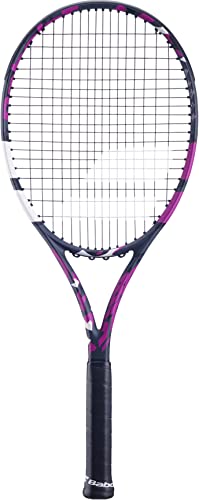 テニス ラケット 輸入 Babolat Boost Aero Pink Tennis Racquet (4 Grip) Strung with White Babolat Syn G