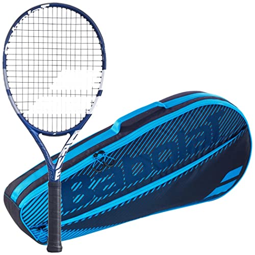 テニス ラケット 輸入 Babolat Evo Drive 115 Strung Tennis Racquet (4 Grip) Bundled with a Blue RH3 Cl