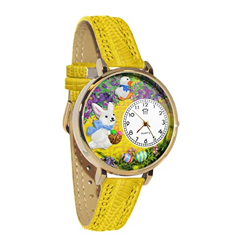腕時計 気まぐれなかわいい プレゼント Whimsical Gifts Easter Bunny 3D Watch Large Gold Finis