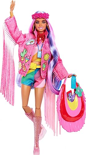 バービー バービー人形 Barbie Extra Fly Doll with Desert-Themed Travel Clothes & Accessories, Fringe