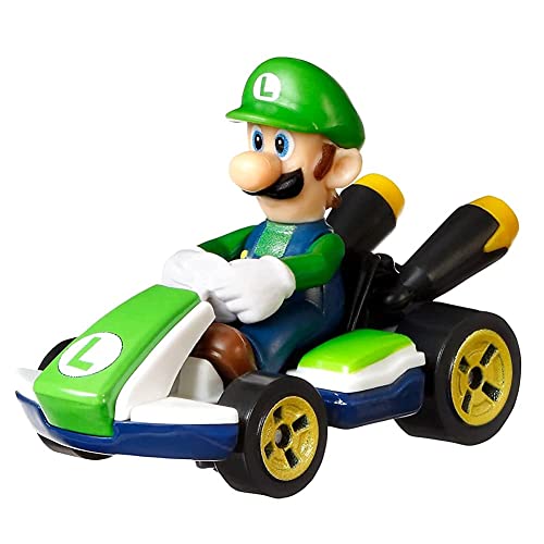 ホットウィール マテル ミニカー DieCast Hotwheels Luigi Standard Kart 1:55 Scale Super Mario Kart