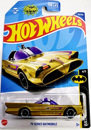 ホットウィール マテル ミニカー Hot Wheels TV Series Batmobile 131/250 4/5 ( Gold )