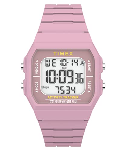 腕時計 タイメックス メンズ Timex Unisex Ironman Classic 40mm Watch - Pink Strap Digital Dial Pink