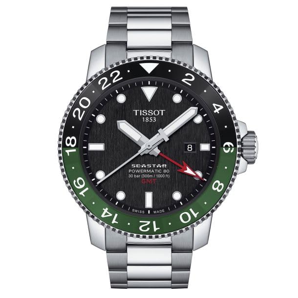 腕時計 ティソ メンズ Tissot Seastar 1000 Powermatic 80 GMT
