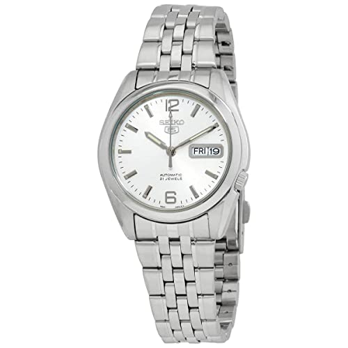 腕時計 セイコー メンズ SEIKO Series 5 Automatic White Dial Men's Watch SNK385K1