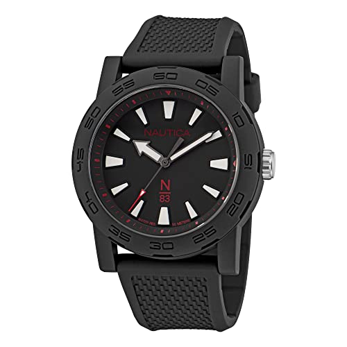 腕時計 ノーティカ メンズ Nautica N83 Men's N83 Ayia Triada Black Wheat PU Fibre Strap Watch (Model:
