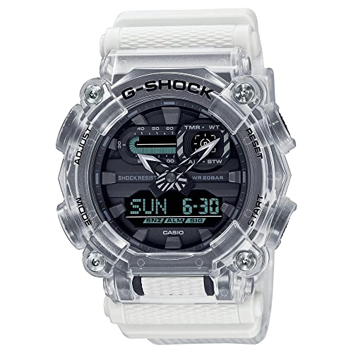 腕時計 カシオ メンズ G-Shock mens GA900SKL-7A Sound Waves Skeleton Series Watch, White