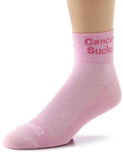 チェーン パーツ 自転車 SockGuy Men's Cancer Sucks Socks, Pink, Sock Size:10-13/Shoe Size: 6-12