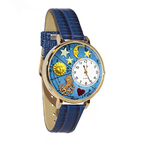 腕時計 気まぐれなかわいい プレゼント Whimsical Gifts Leo Zodiac Astrology Sign 3D Watch Gol