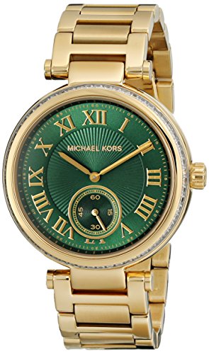 腕時計 マイケルコース レディース Michael Kors Women's MK6065 - Skylar Gold/Green Watch