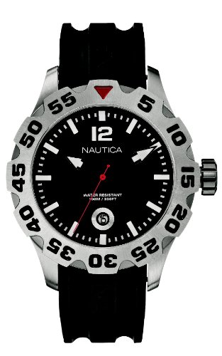 腕時計 ノーティカ メンズ Nautica Men's N14600G BFD 100 Date Black Watch