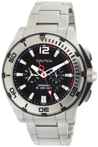 腕時計 ノーティカ メンズ Nautica Men's N31517G NMX 150 Black Dial Watch