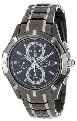 腕時計 セイコー メンズ Seiko Men's SNAE57 Black Dial Watch