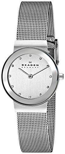 腕時計 スカーゲン レディース Skagen Women's Freja Stainless Steel Analog-Quartz Watch with Leathe