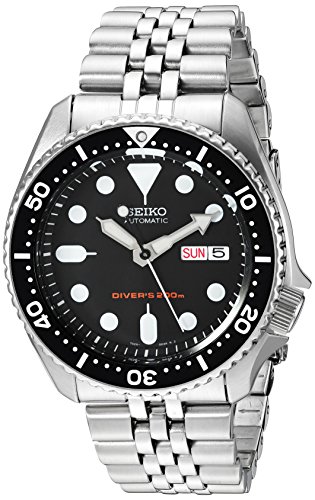 腕時計 セイコー メンズ SEIKO Men's Black Boy Automatic Diver's Watch SKX007K2