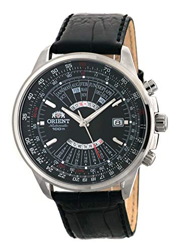 腕時計 オリエント メンズ Orient Sporty Automatic Aviator Multi-Year Calendar Black Watch EU0700BB
