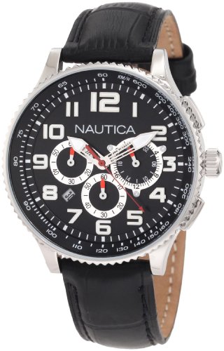 腕時計 ノーティカ メンズ Nautica Men's N22596M OCN 38 MID Br. Chronograph Watch