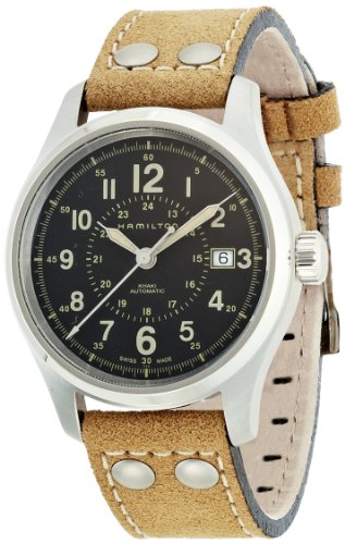 腕時計 ハミルトン メンズ Hamilton Khaki Field Automatic Black Dial Men's Watch H70595593