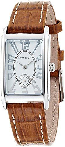 腕時計 ハミルトン メンズ Hamilton Ardmore Silver Dial Leather Strap Ladies Watch H11411553