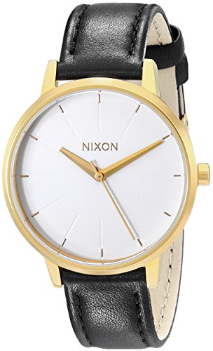 腕時計 ニクソン アメリカ Nixon Kensington Leather Gold/White/Black Casual Designer Women's Watch