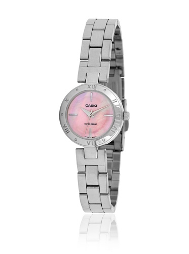 腕時計 カシオ レディース Casio Women's Core LTP1342D-4C Silver Stainless-Steel Quartz Watch with Pi