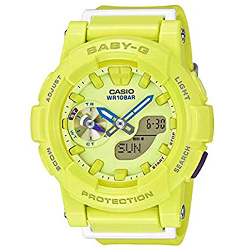 腕時計 カシオ レディース Casio Baby-G CC Series Yellow & Blue Dial Resin Quartz Ladies Watch BGA185