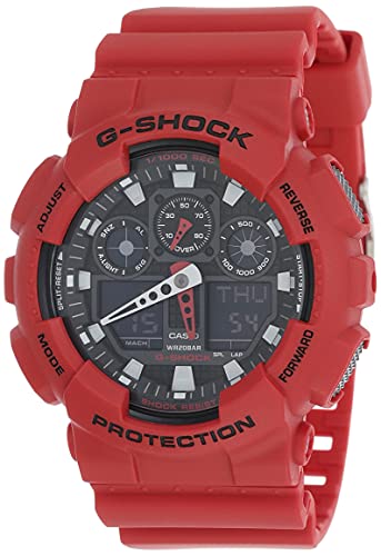 腕時計 カシオ レディース Casio GA-100B-4ADR Watch Red 0