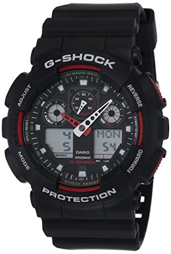 腕時計 カシオ メンズ Casio G-Shock Ana-digi World Time Black Dial Men's watch #GA100-1A4