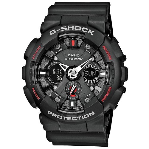 腕時計 カシオ メンズ Men's Black G-Shock Analog Digital Anti-Magnectic (Model Number GA-120-1ADR)